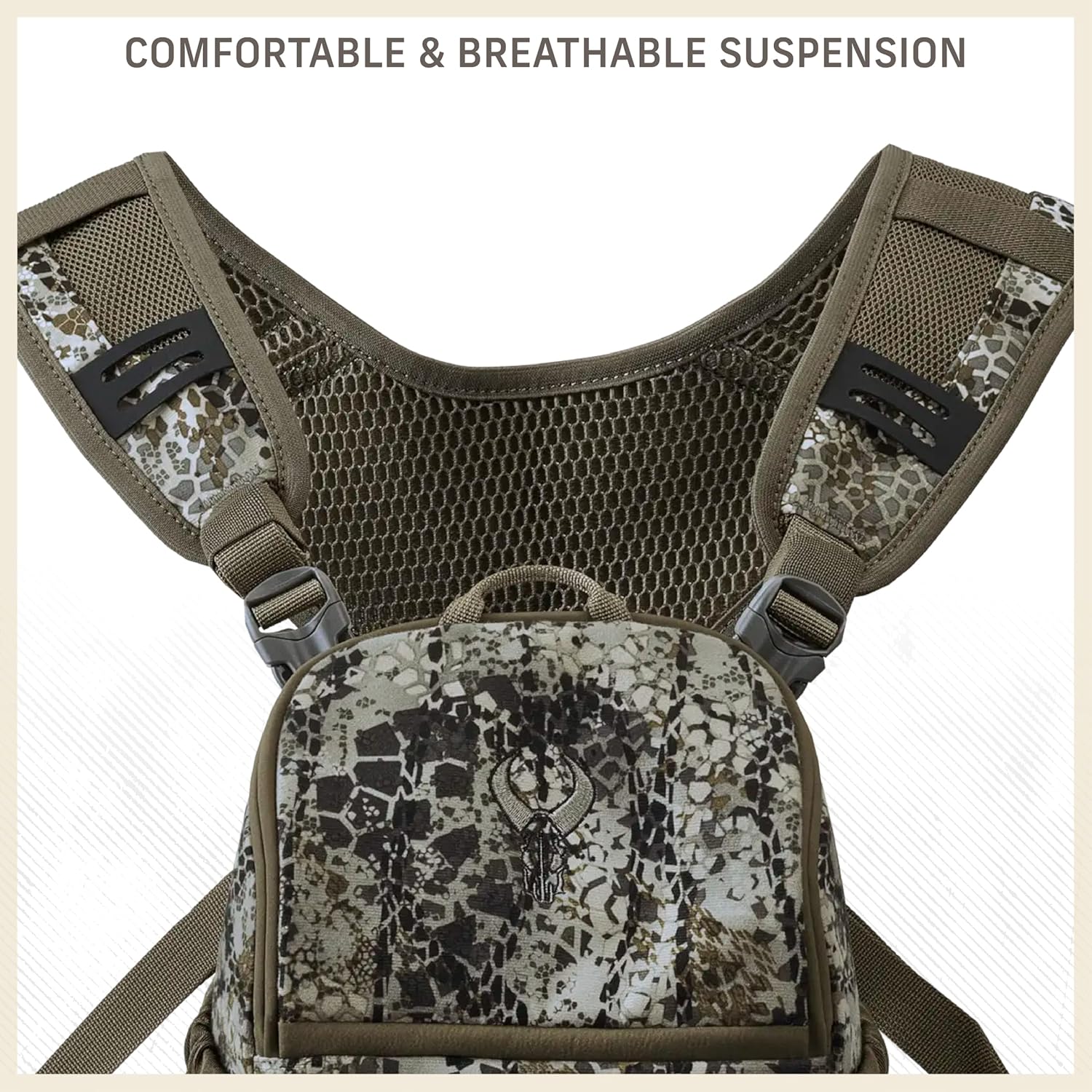 Badlands Bino XR Pro Binocular Case - Four Point Shoulder Harness, Magnetic Closure, Rangefinder Compartment, Bow Hook, for Hunting and Outdoor Adventures, Realtree EDGE