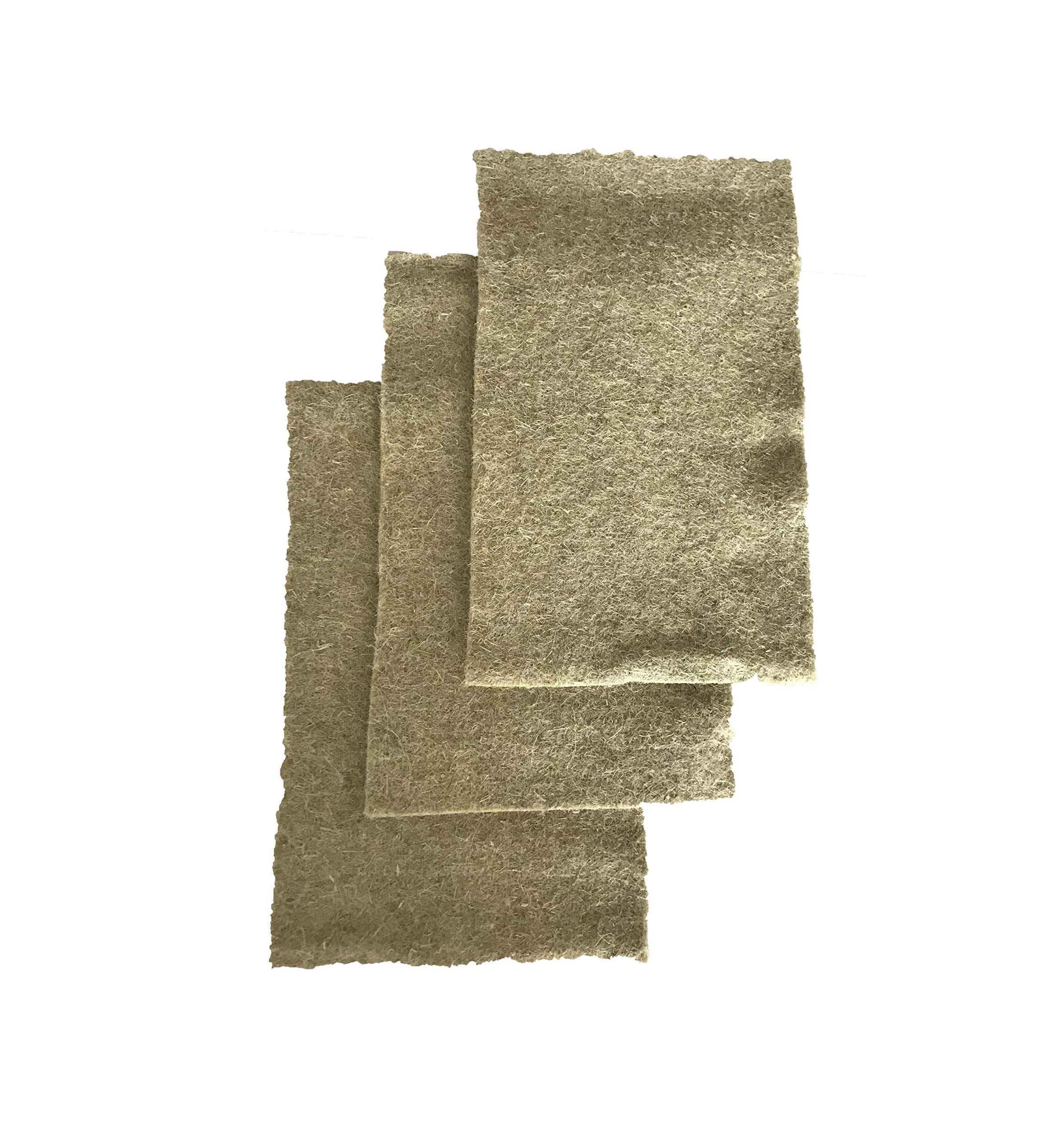 Buy Rodent rug made of 100 hemp, 40 x 25 cm, 5 mm thick, pack of 3, rodent mat, suitable as a