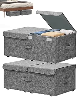 Under Bed Storage Container with Wheels, 2 Pack 10