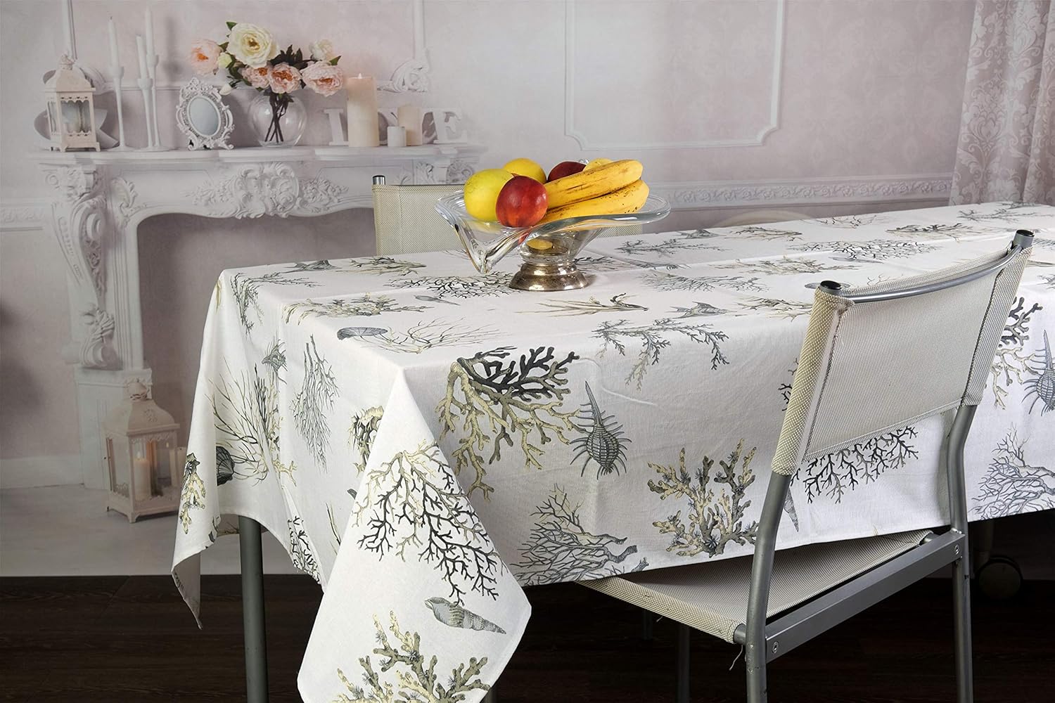 NATUCE Tovaglia Rotonda, 150c Biancheria Di Cotone Tovaglie Per Tavolo Circolare Copertura