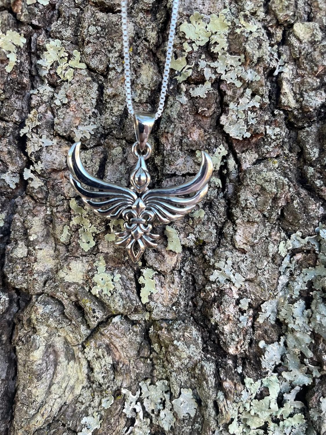 Jewelry Trends Rising Phoenix Modern Style Sterling Silver Pendant Necklace - Image 6