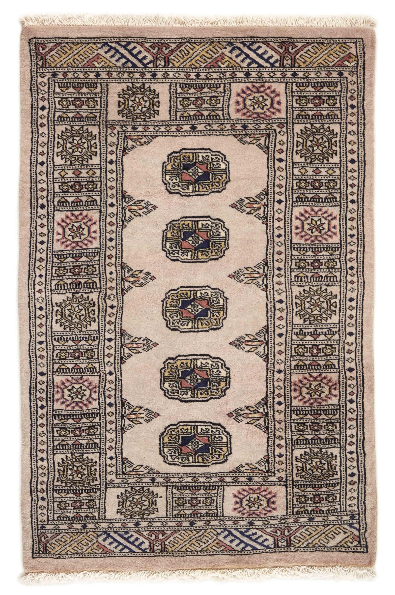 Tapis d'Orient Pakistan Buchara 3ply noué main laine 80x119