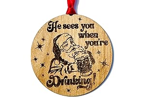 Tipsy Santa: A Funny Christmas Ornament for Any Occasion