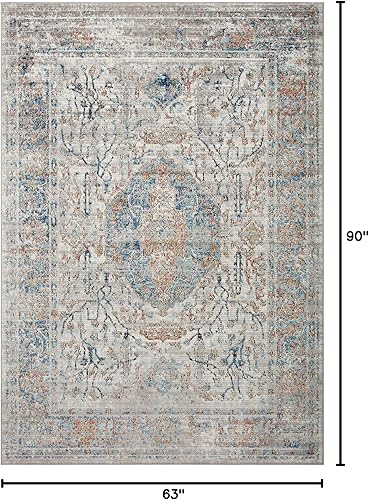 Vista 42 de Loloi II Alfombra decorativa gris Bianca/Multi 2'-8" x 4' Gris / Multi,Gris y marrón,ceniza / multi,Dove / Multi,Negro