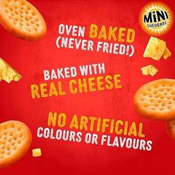 JACOB'S Mini Cheddars Red Leicester Multipack, 6 x 23 g Bags per Pack