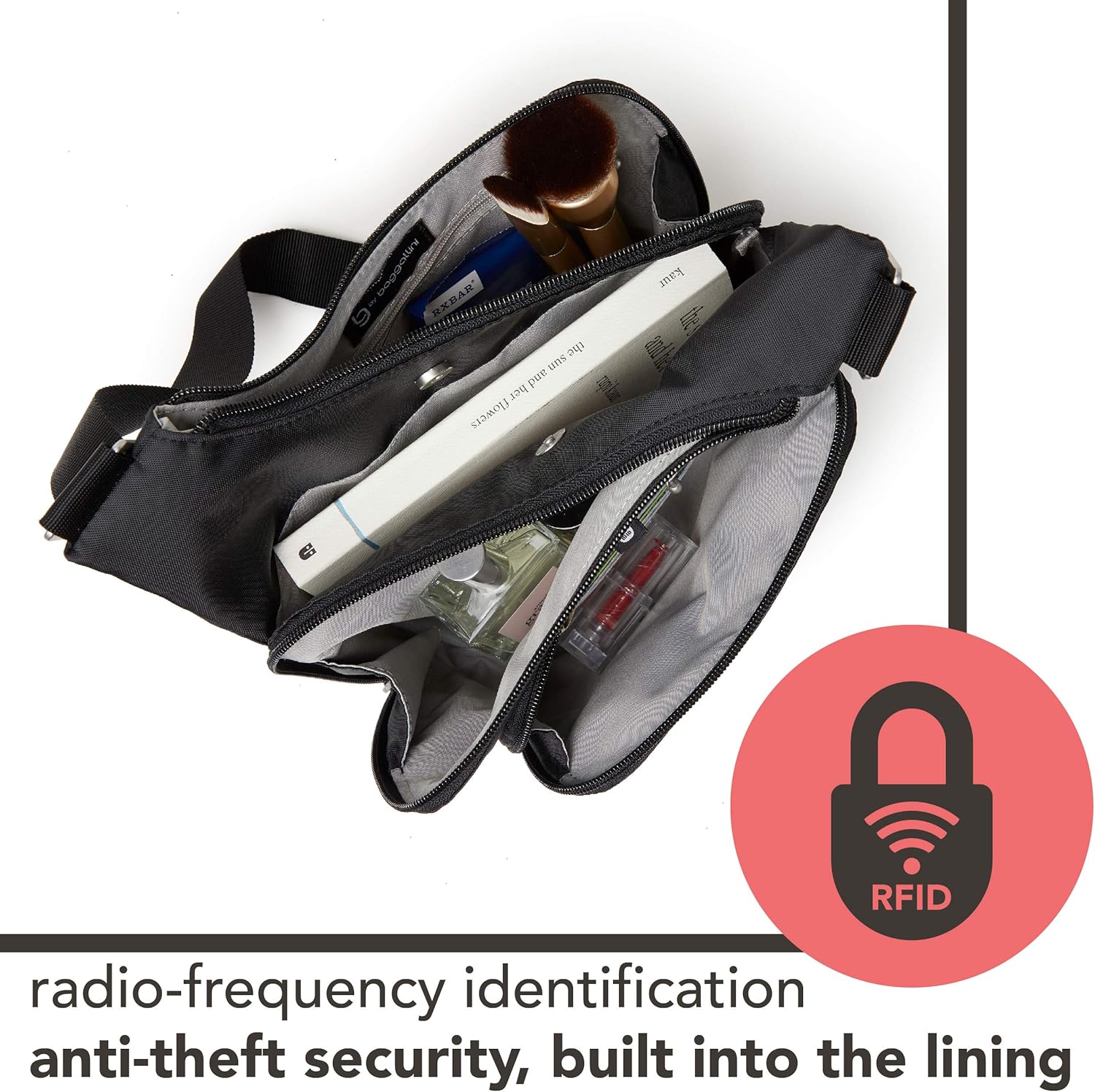 BG by Baggallini Charlotte Crossbody Bag Black