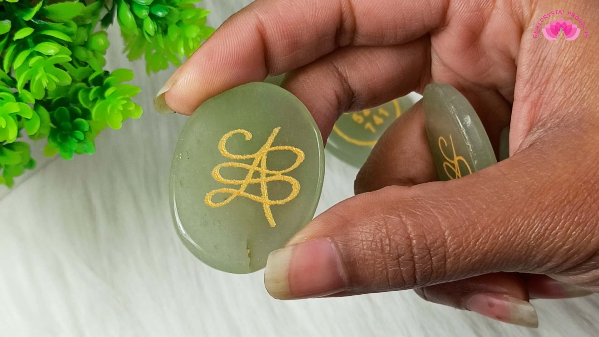 Reiki Crystal Products Zibu Symbol Money Switch Word Aventurine