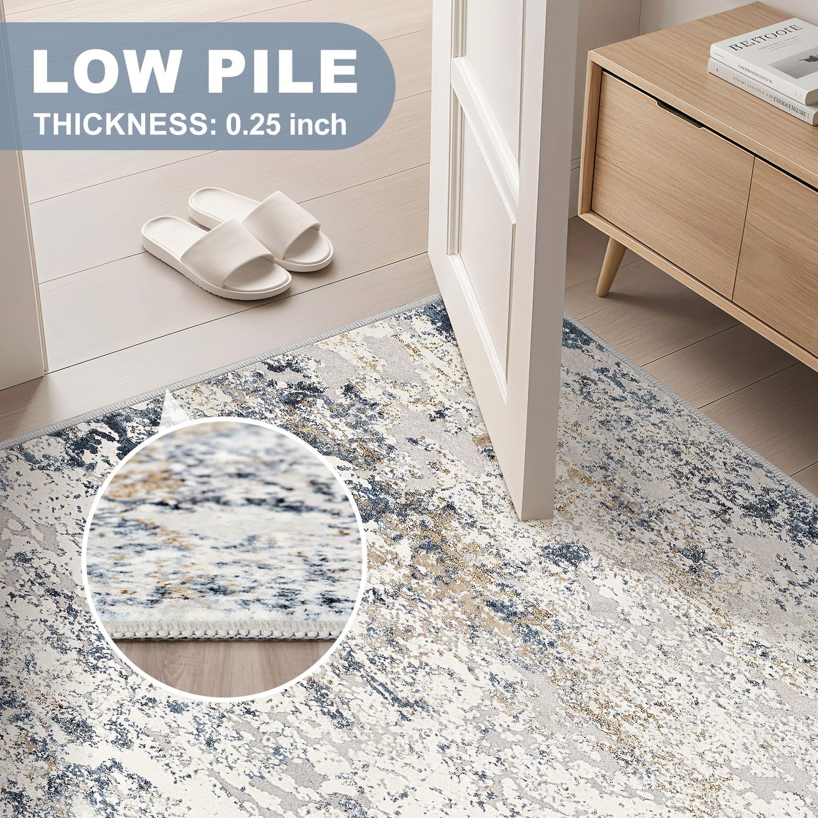 Best Square Area Rugs in 2026: 5 Picks, Ranked 2 DMOYEST Square Area Rug Living Room Rugs - 8x8 Washable Large Soft Indoor Neutra — product photo