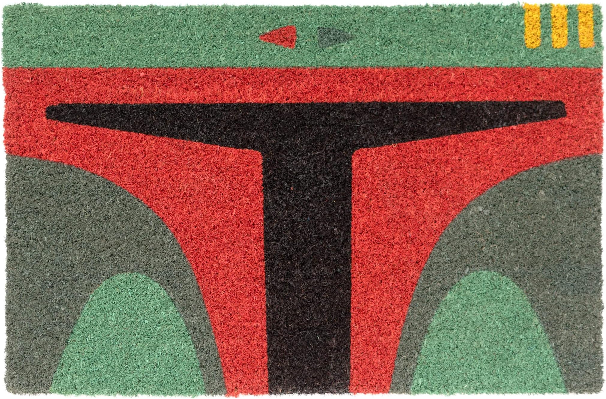 Grupo Erik Star Wars Boba Fett Door Mat | 15.7 x 23.6 inches - 40 x 60 cm | Coconut Coir | Eco Friendly 100% | Indoor Door Mat & Outdoor Door Mat | Star Wars Gifts