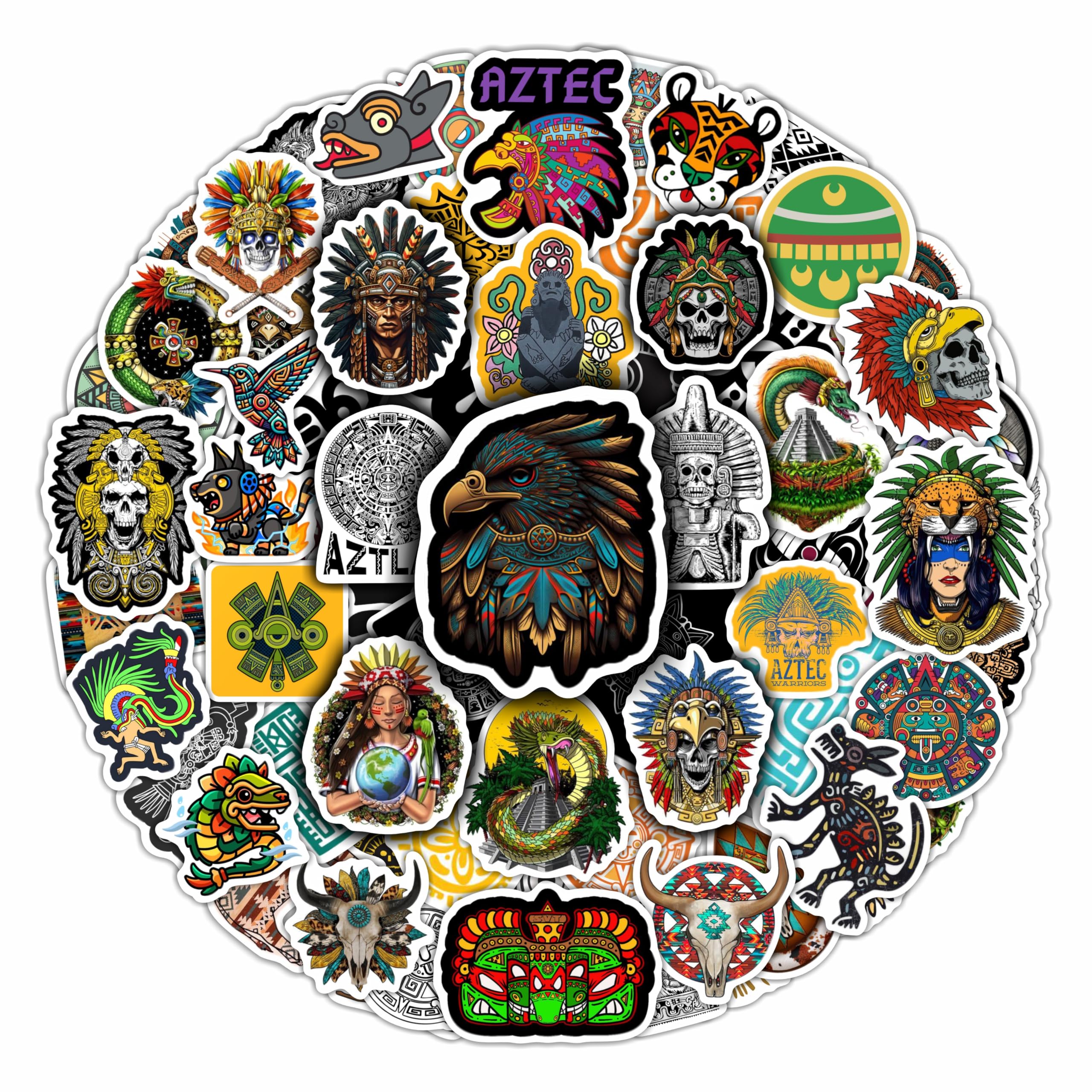 Autocollants culturels et historiques aztèques pour embellir vos objets