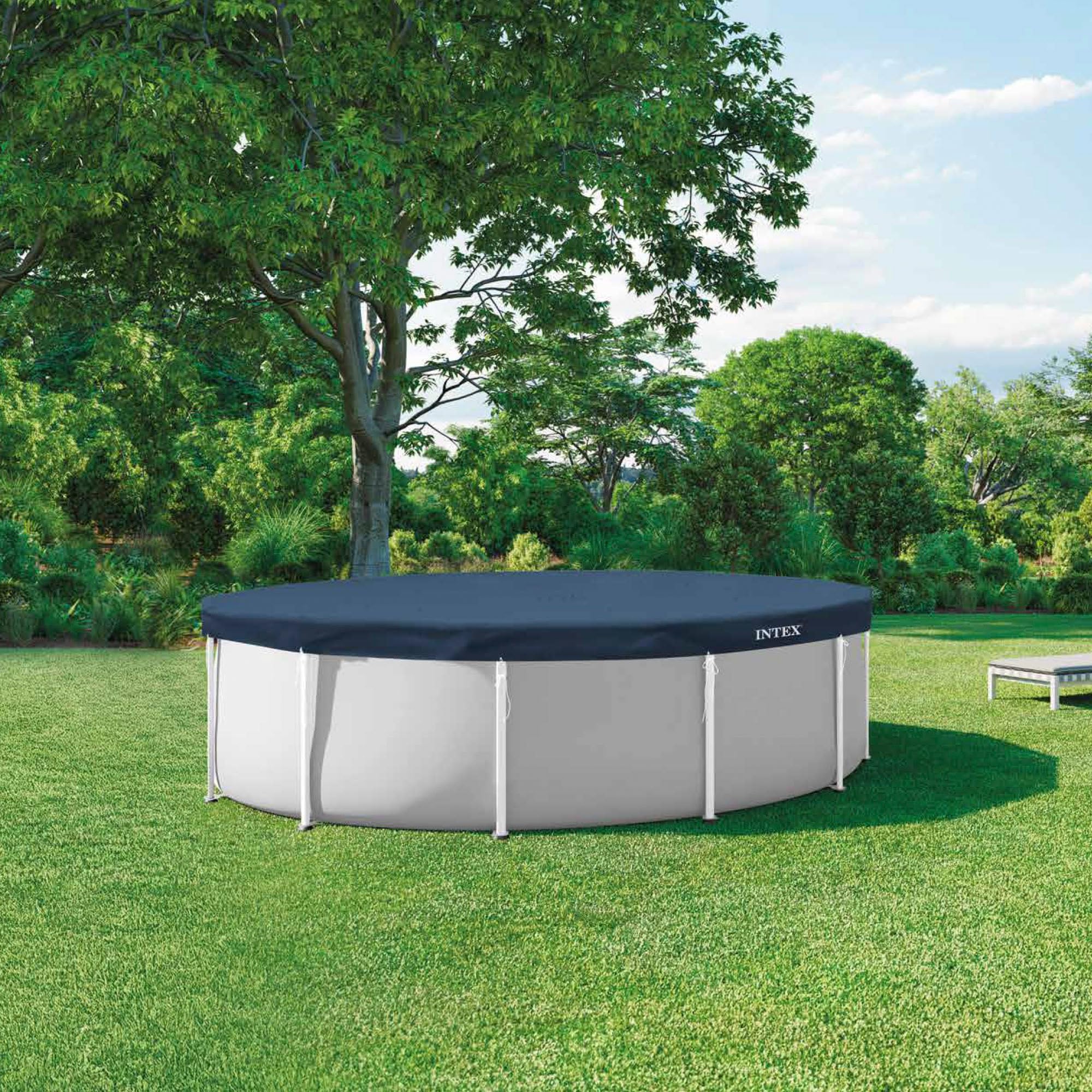 Intex - 28082 - Bâche Hiver Piscine Ronde diam 3,66m - Epaisseur 50/100