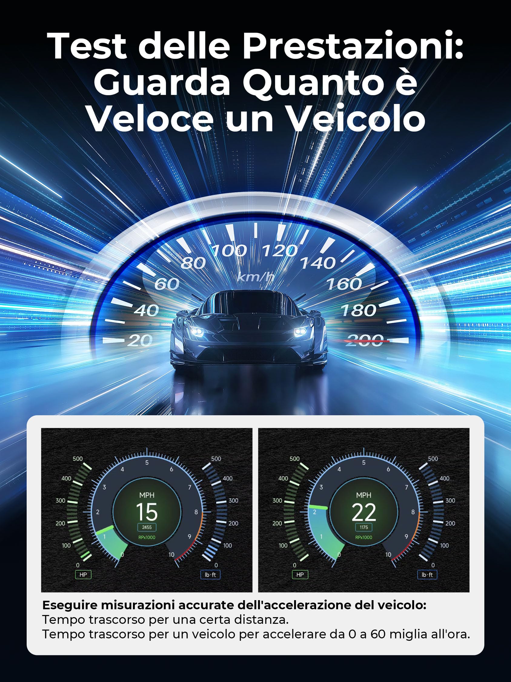TOPDON Topscan Lite OBD2 Scanner Bluetooth, OBDII WiFi per Tutti Gli Strumenti di Diagnostica del Sistema, Test Attivo, Controllo del Lettore di Codici Auto Motore, Test delle Prestazioni del Veicolo