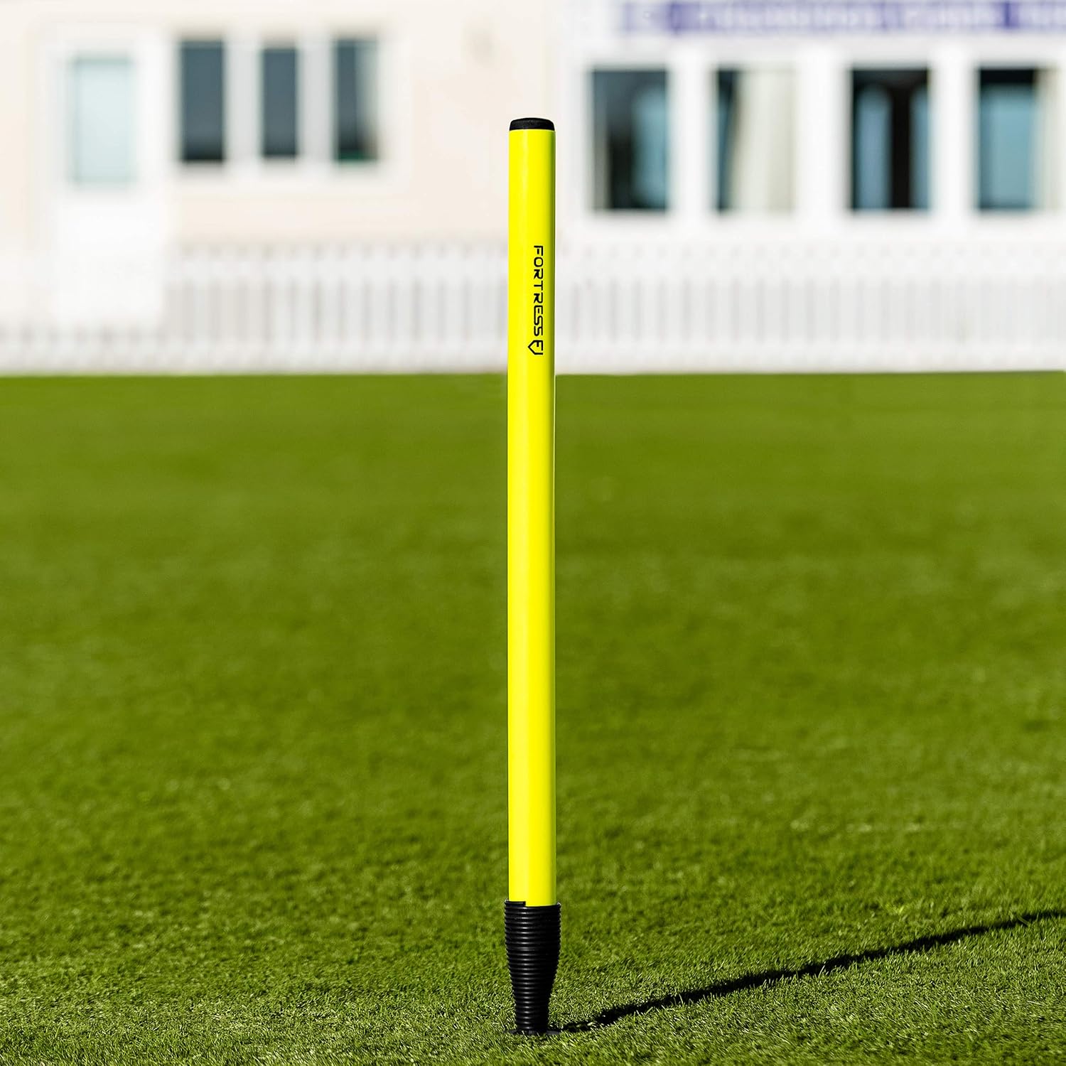 FORTRESS Cricket Target Stump | Spring-Back Design for Bowling & Fielding Drills – Durable PVC Stump with Steel Ground Spike – Ideal for Cricket Training