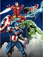 Vista 3 de Marvel Avengers 2 Cobija de felpa, 50 x 60 pulgadas, S