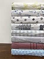 Vista 5 de Royal Tradition Juego de sábanas de franela pesada, 100% algodón, tamaño individual extra largo XL, 3 piezas, estampado de ciervos navideños, 6.00