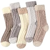 Premillow Fuzzy Socks for Women, Winter Warm & Cozy Fluffy Socks Womens Ultra Soft Sleeping Slipper Sock for Women Gifts
