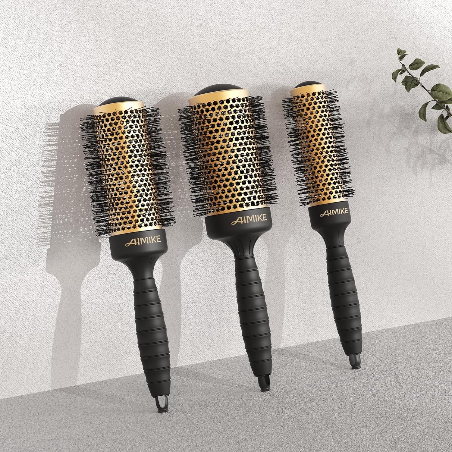 AIMIKE Round Brush for Blow Out, Large Round Hair Brush with Nano Thermal Ceramic Tech, Quick Blow Drying & Styling, Volumizing Blowout Brushes for Women Long Hair, 2.1 in Barrel (Not-electric) - Image 7