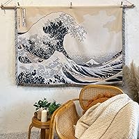 Vista 19 de Tapiz de flores vintage de 51 x 13 pulgadas, largo vertical para colgar en la pared, referencia ilustrativa botánica, tapices botánicos