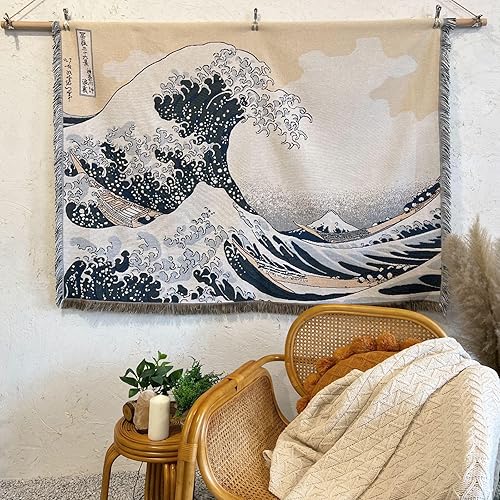 Miniatura 19 de Tapiz de flores vintage de 51 x 13 pulgadas, largo vertical para colgar en la pared, referencia ilustrativa botánica, tapices botánicos