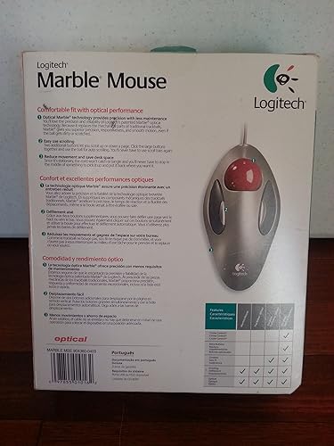 Miniatura 3 de Logitech Ratón óptico de mármol Trackball