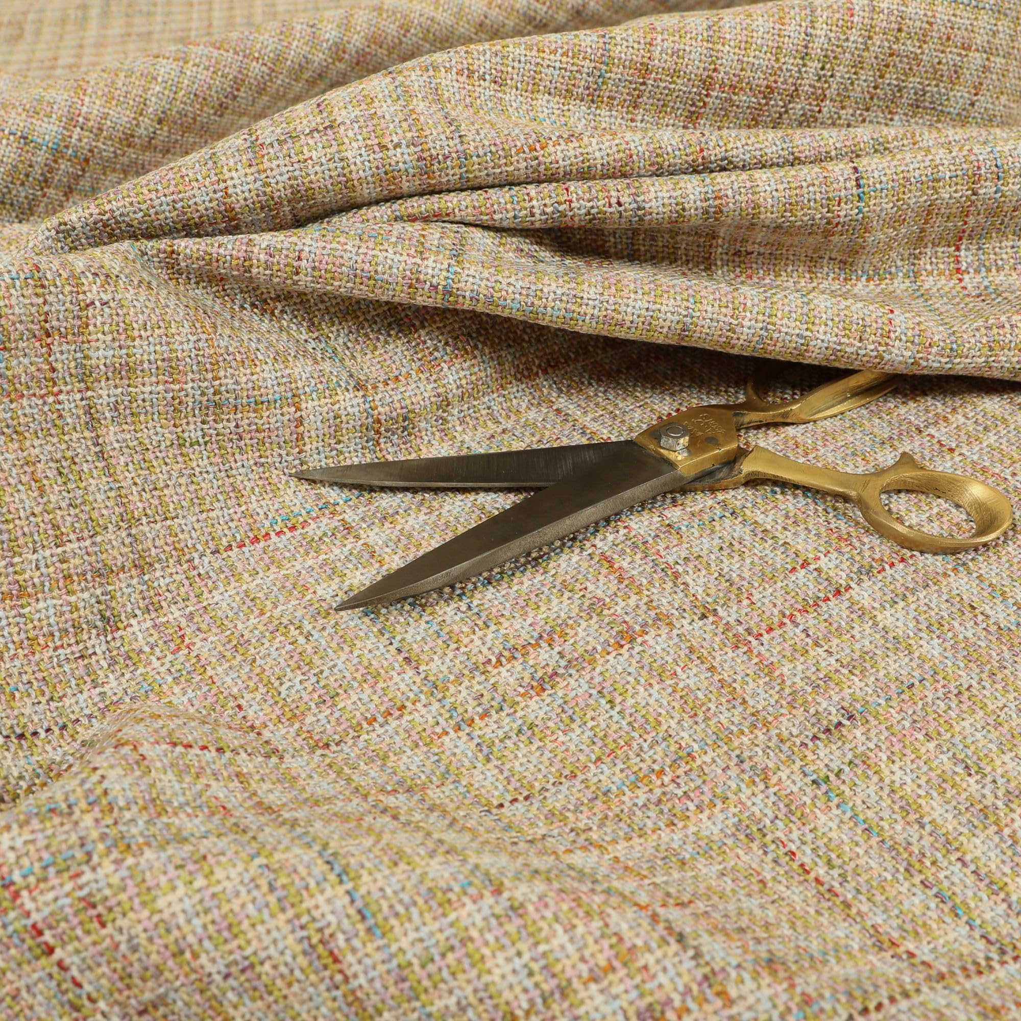 Redbrick Mill Fabrics Flame Retardant Modern Thick Durable Unique Basket Weave Multi Coloured Upholstery Furniture Fabric (Per Metre) โ image 1