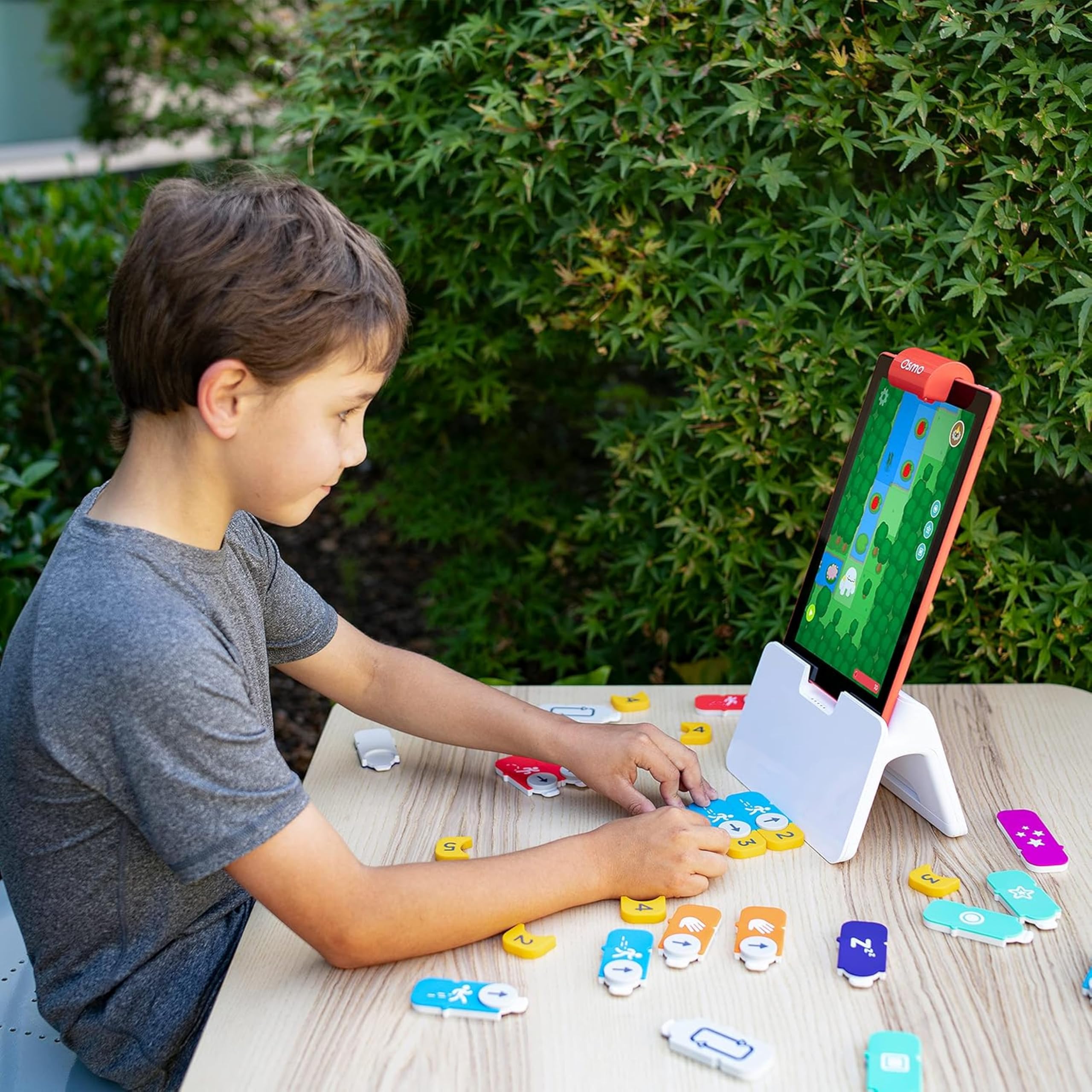 Osmo - Coding Starter Kit for Fire Tablet - 3 Educational Learning Games - Ages 5-10+ - Learn to Code, Coding Basics & Coding Puzzles - STEM Toy (Osmo Fire Tablet Base Included)