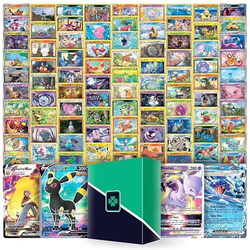 Starter TCG Bundle - 100 Cards Including 1 Guaranteed Ultra Rare, 9 Holos and LuckyLoot Deck Box