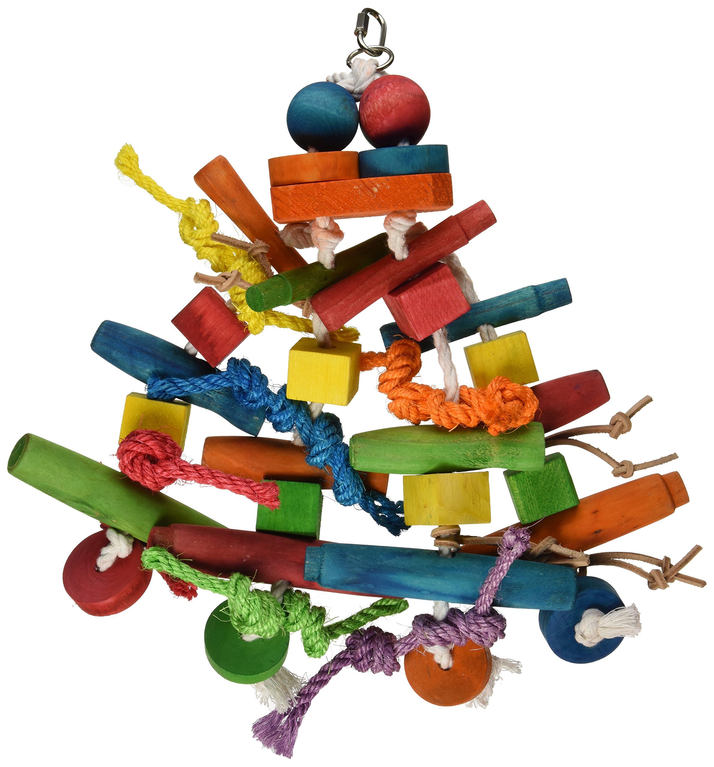 Featherland Paradise Chew N Push Pull Pet Toy, 7 by 18-Inch