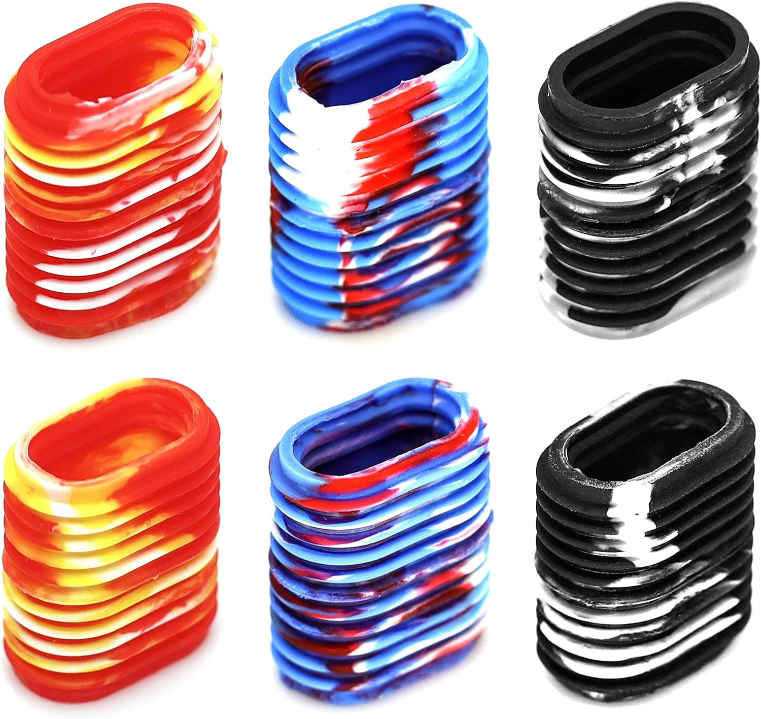 SAMSFX Rubber Fishing Reel Handle Grip Sleeve Non-Slip Baitcaster Knob Covers for Casting or Spinning Reel