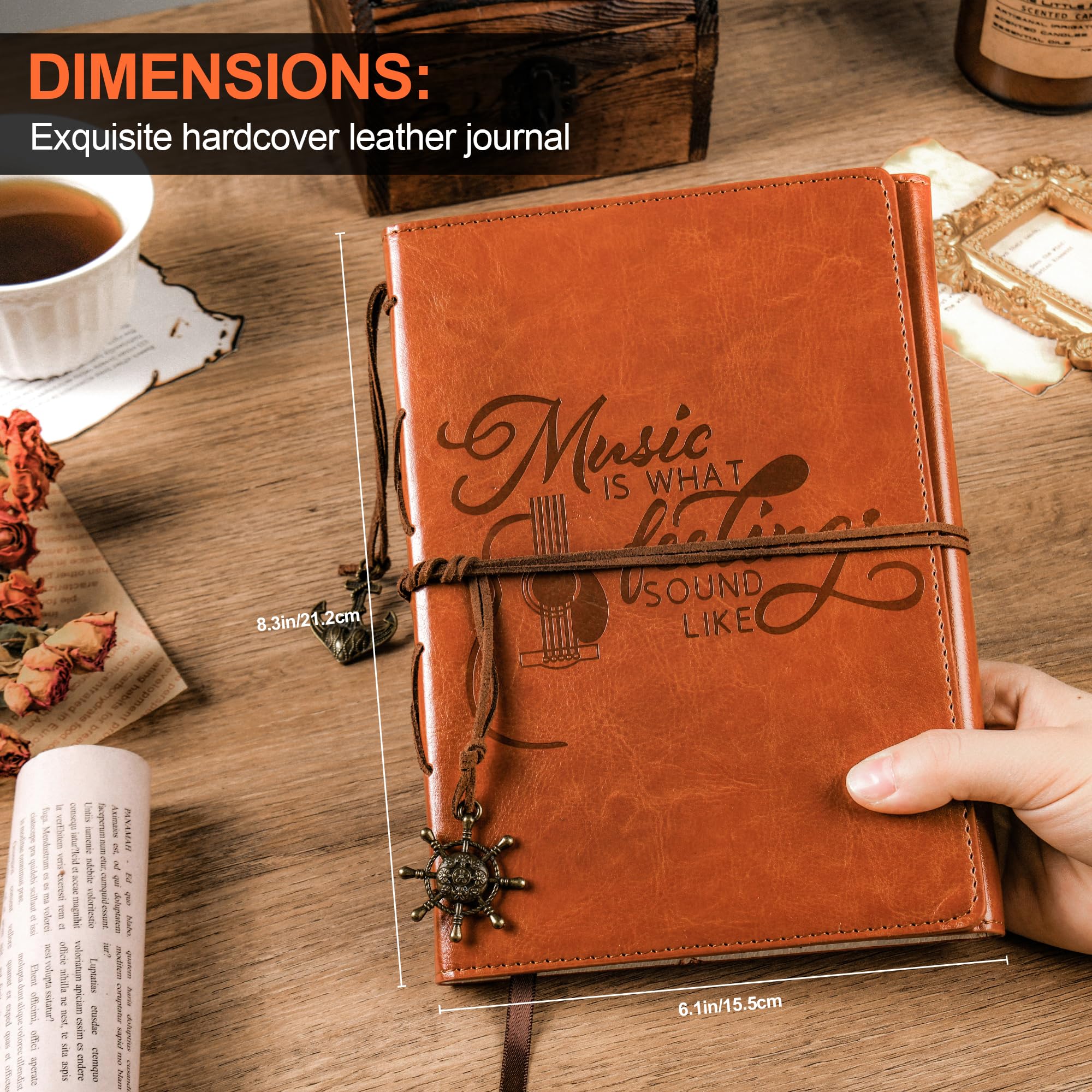 Unique Music Themed Personalized Notebook Gifts Cool Gifts For Music Lovers Musicians Writers Teacher Singers Songwriting Journal