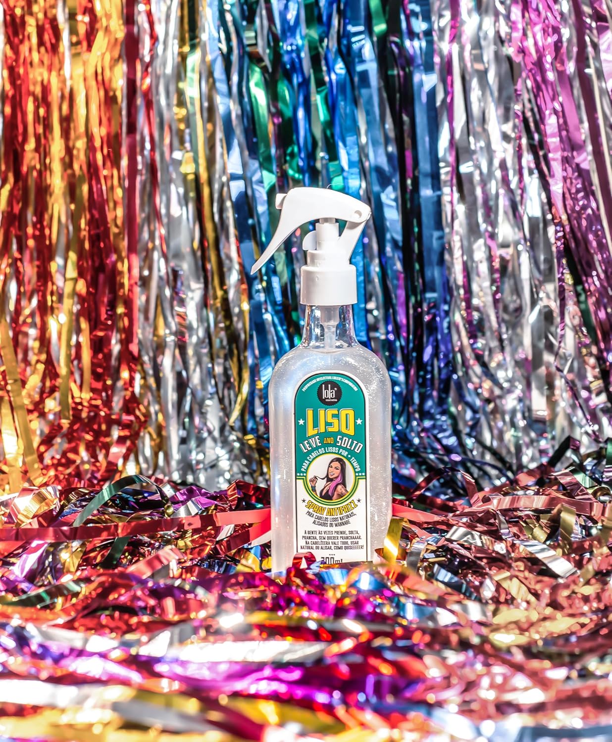 Liso Leve e Solto Spray Antifrizz 200ml , Lola Cosmetics