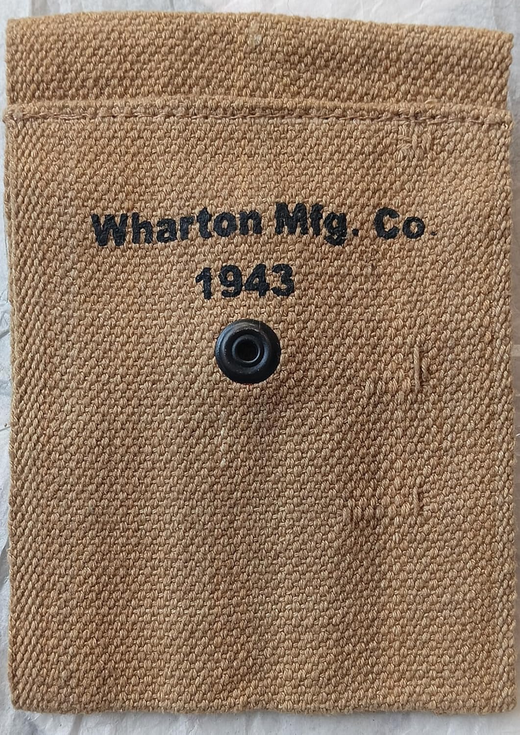 Original WWII M1936 Webbing Canvas Pistol Belt with M1911 Colt Canvas Holster and .45 Colt Magazine Pouch