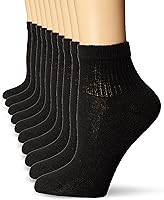 Vista 1 de Hanes Ultimate Women's 6-Pack Comfort Toe Seamed Ankle Socks