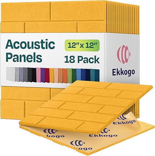 Miniatura 16 de Paneles insonorizantes de alta densidad para pared, forma cuadrada, paquete de 12 unidades de 12" x 12" x 0.4", color gris guijarro Gris (Pebble