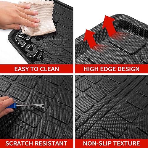 Vista 199 de Alfombrilla de carga compatible con Nissan Pathfinder 2022-2024 2025, forro de carga TPE para todo tipo de clima, accesorios Pathfinder 2023