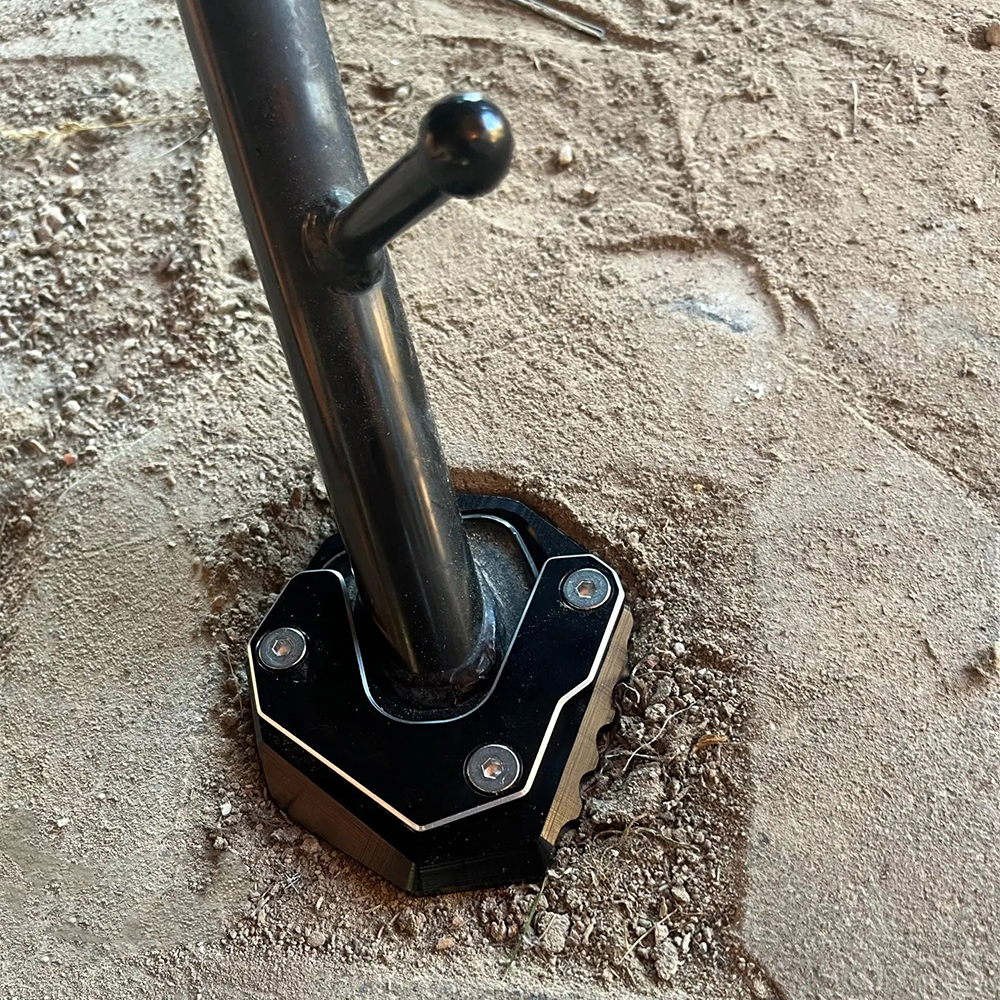 Amazon.com: ZYAKOMO CNC Motorcycle Kickstand Pad Compatible with