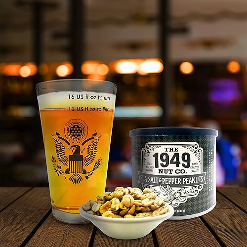 Vista 44 de The 1949 Nut Co. Cacahuetes gourmet salados estilo Virginia Fritos asados al aceite con un crujiente crujiente único extragrande, cocido a mano