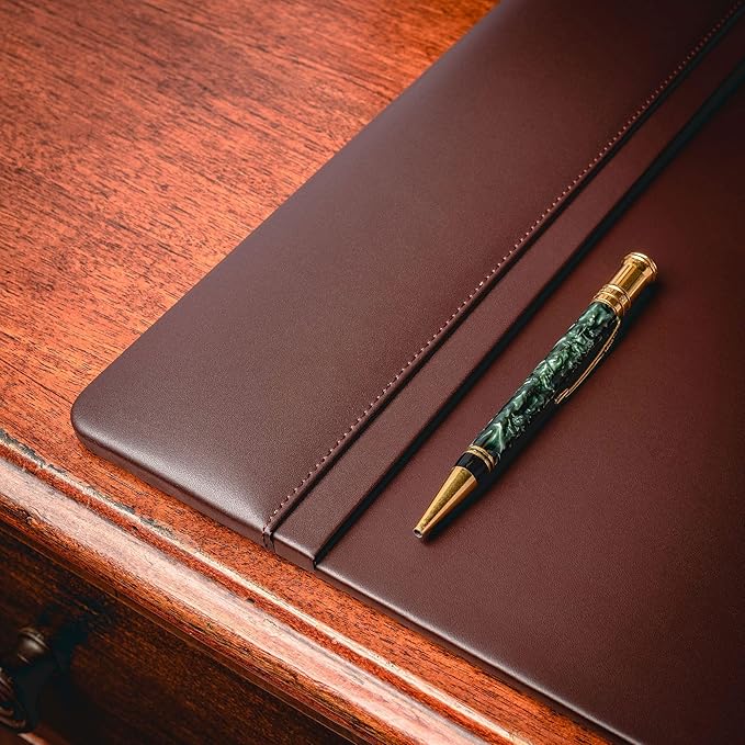 Dacasso 96.52 x 60.96 cm Escritorio de Cuero Marrón miniatura 6