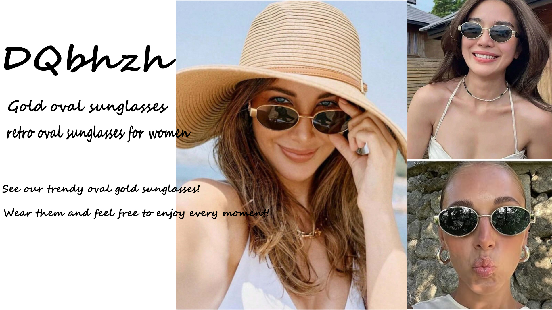 Amazon.com: DQbhzh Retro Oval Sunglasses for Women Men 