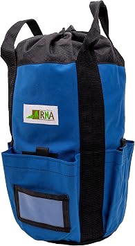 Rock-N-Rescue Arbor Rope Storage Bag - Rock and Tree Climbing Equipment, Arborist Gear, Bucket Style Backpack, Waterproof Nylon Material, Blue, 150