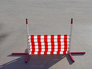 Dog Agility Panel Jump, Red-White