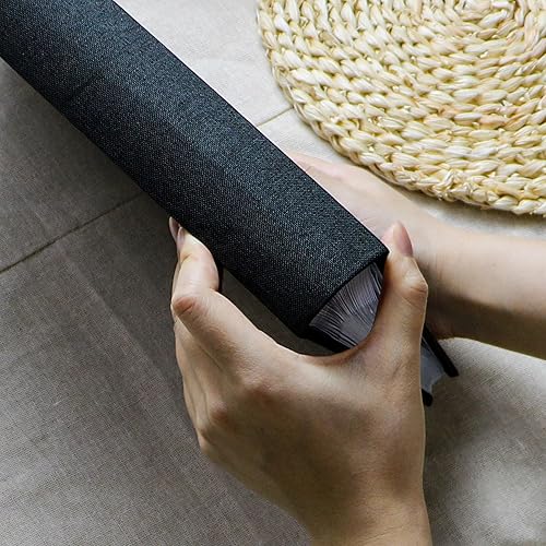 Miniatura 6 de Holoary Álbum de fotos de 4 x 6 pulgadas, álbum de fotos con capacidad para 36 fotos horizontales, cubierta de tela de lino, pequeño libro de