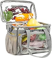 Vista 4 de J.CARP Mochila Transparente Resistente de Alta Capacidad, Bolsa Duradera y Transparente