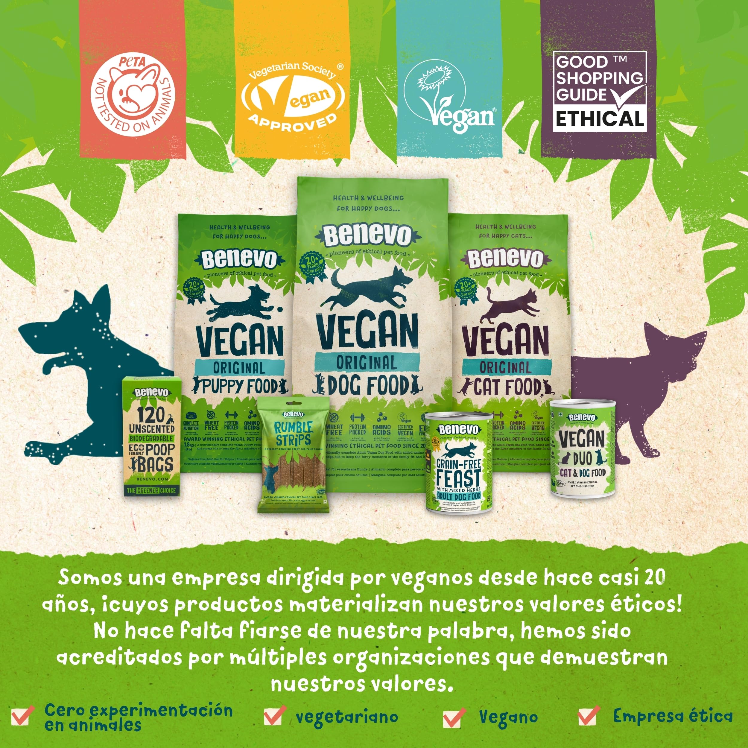 Benevo veganistisch kattenvoer 10kg – Volledig droogvoer, Hypoallergeen