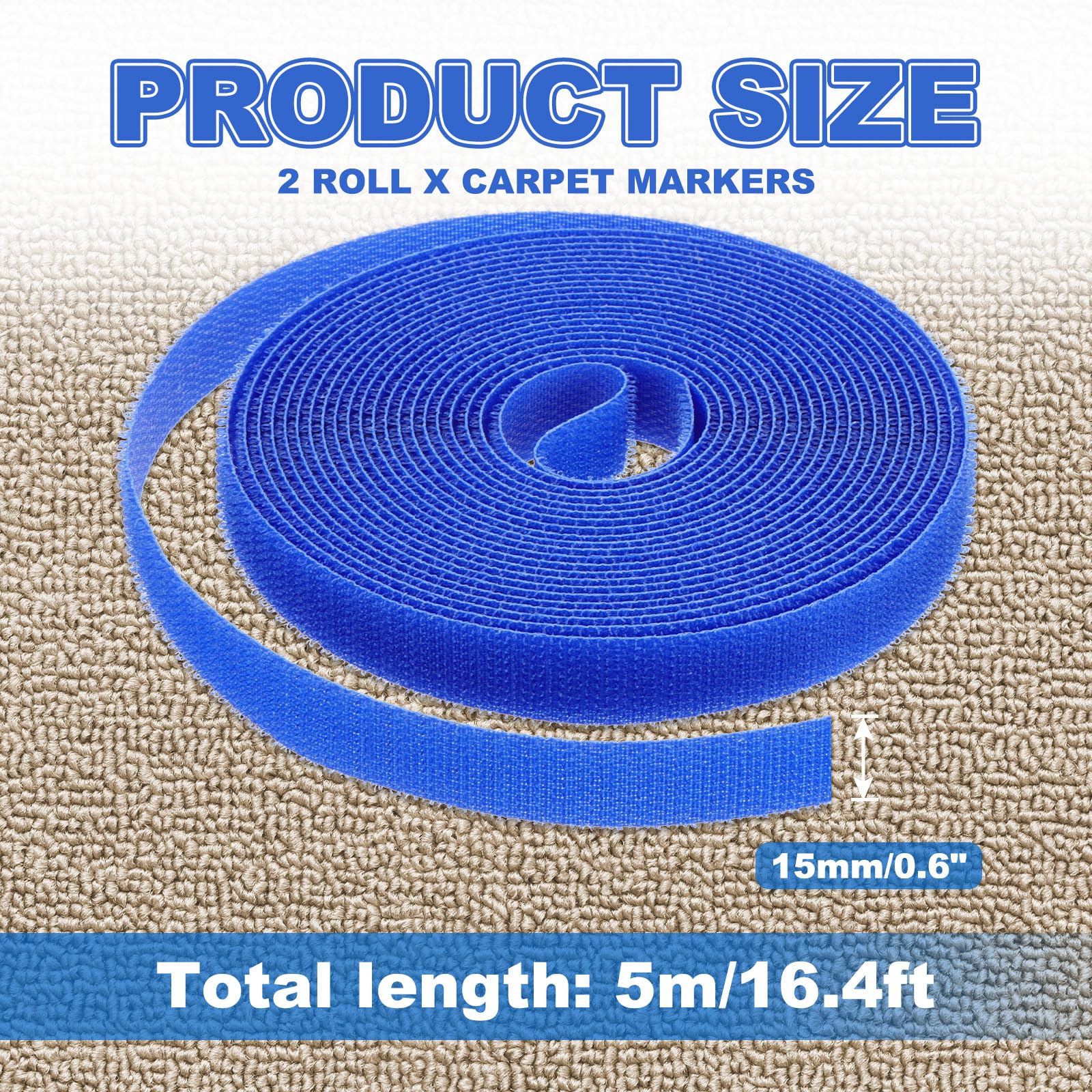 PATIKIL Carpet Marker Strips 15mm x 5 Meters - Image 2