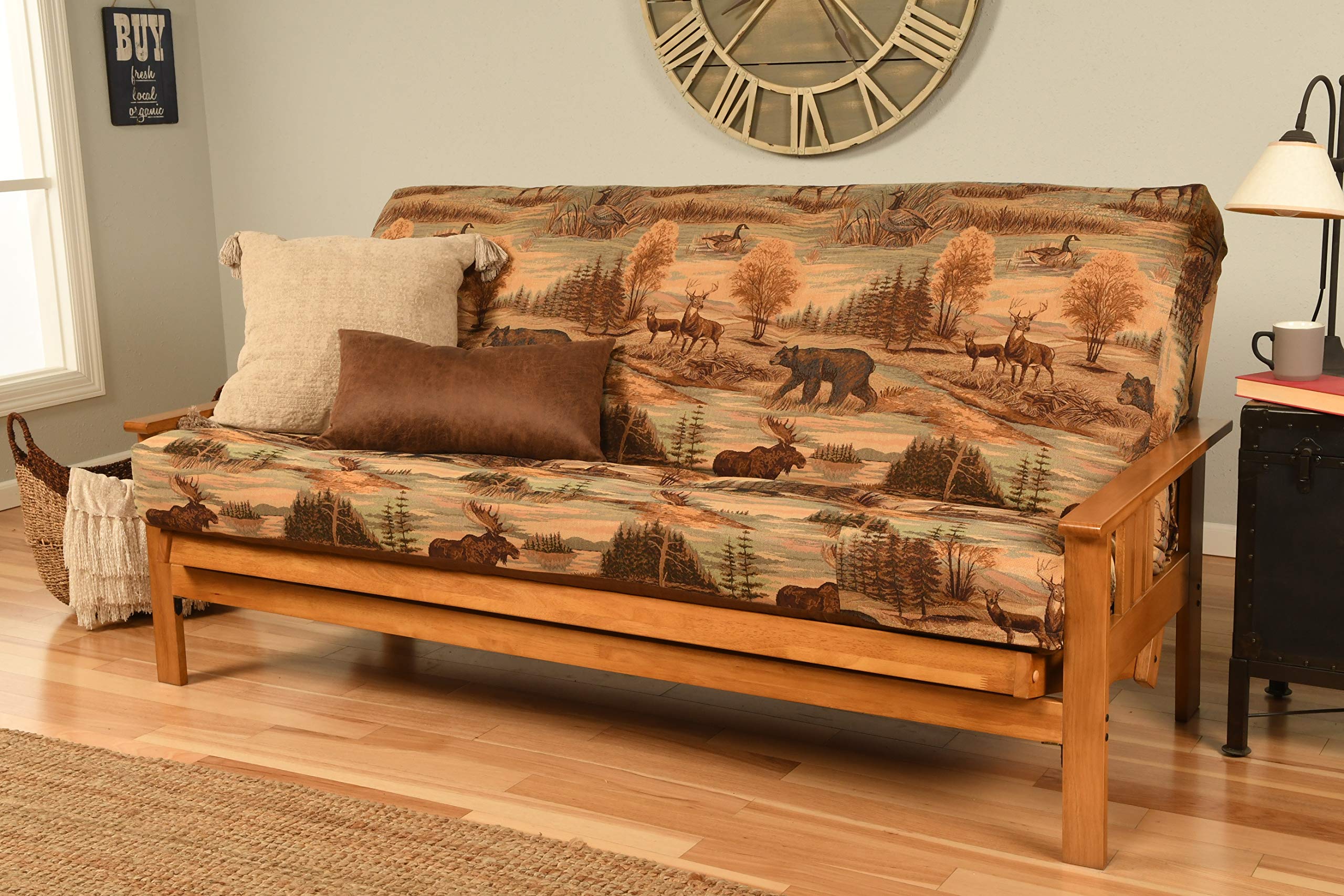Kodiak Furniture Monterey Futon Set with Butternut Finish, Full, Canadian