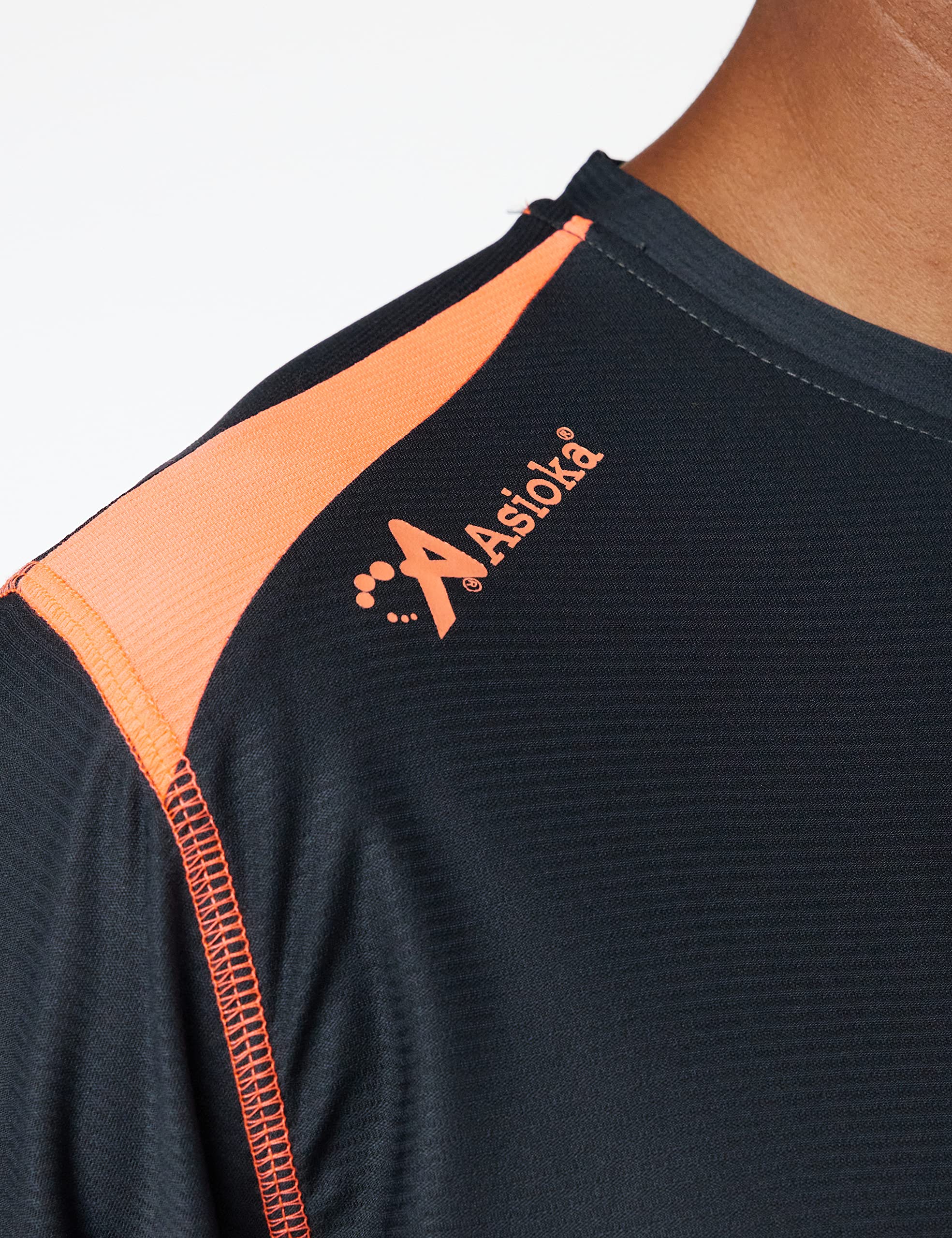 ASIOKA 182/17 Koszulka techniczna kombinowana Unisex dla dorosłych, XL, Marengo/pomarańczowy