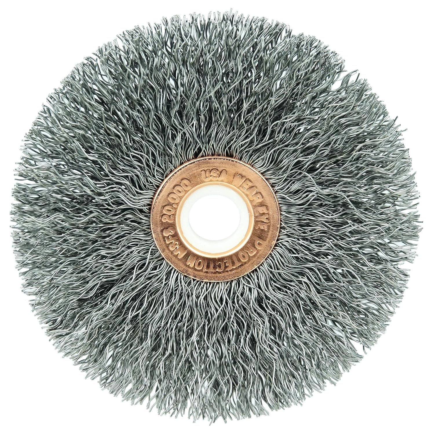Weiler 15677 3" Crimped Wire Wheel, .014" Steel Fill, 5/8" Arbor Hole, Made in The USA (Pack of 10)