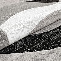 Vista 10 de Well Woven Dulcet Bingo - Alfombra geométrica moderna gris de 2 pies 7 pulgadas x 3 pies 11 pulgadas