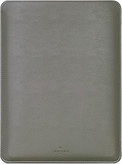 Comfyable Laptop Sleeve 13 Inch Precisely Compatible with MacBook Pro M2 2022 M1 2020-2016 & Mac Air M3 2024 M2 2022 M1 2020, Not Fit Old Versioned MBA/MBP, Faux Leather Cover Case, Khaki Green